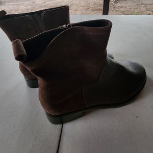 Brown Leather & Suede Boots